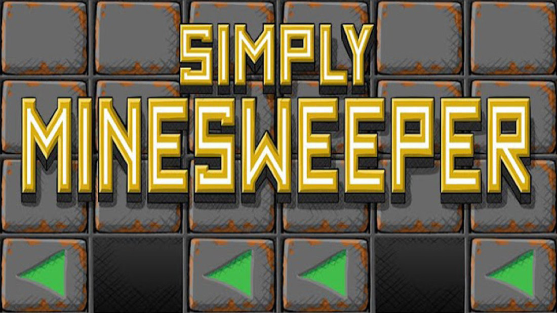Simply Minesweeper. Made with GameMaker Studio. Sound by Alastair Collins. Flag your way to victory in this uniquely styled version of Minesweeper. A metallic aesthetic to the visuals with grey metal and rust colours. Green flag icons with orange numbers on dark tiles. Green UI highlights. Metalic and rusty sounds.